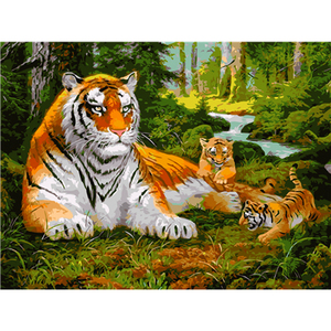 Pintura por Números de Animales, Pintura por Números DIY, Bosque de Hierba, Perro, Gato, <span class=keywords><strong>Erizo</strong></span>, Sets de Pintura al Óleo, Decoración del Hogar, Regalos para Adultos, Obras de Arte - Product Image 1