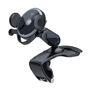 universal wholesale high quality unique design clamp clip handphone smart phone dashboard holder mount with mirror surface