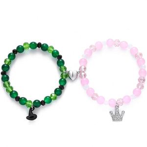 Magic Stick Hat Crown Pendant Beads <b>Bracelet</b> <b>Couple</b> <b>Matching</b> Crown <b>Bracelets</b> Wicked Witch Movie Inspired <b>Bracelet</b> Friend Jewelry - Product Image 5