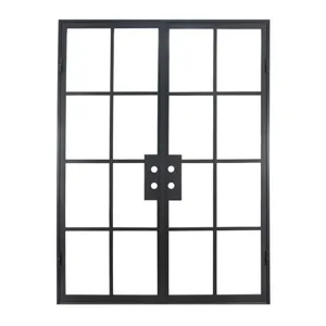 鋼windows軟鋼フランス窓グリル亜鉛メッキ鋼プロファイル窓やドア