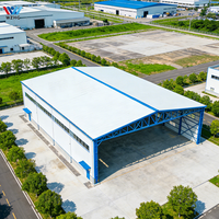 Entrepôt de stockage semi-ouvert en acier préfabriqué pour l'entreposage et le stationnement dans les usines de fabrication