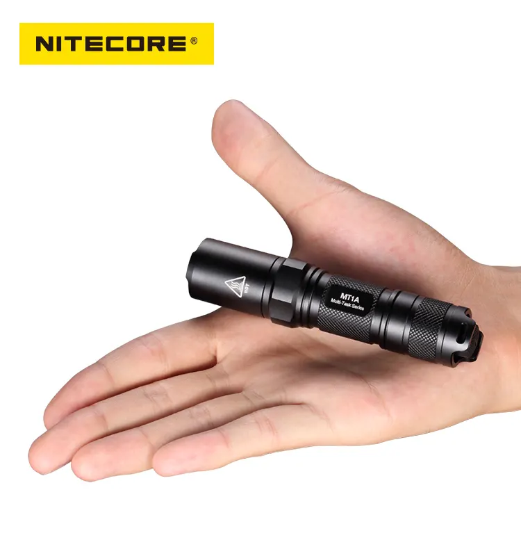 NITECORE MT1A 5 years warranty 180 lumens 1 single AA battery compact size most lightweight IPX8 LED Tactical flashlight