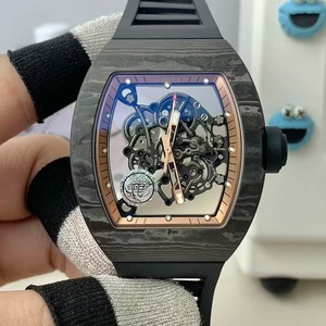 Montre Homme Série Luxe Moderne Squelette Mécanique Automatique Boîtier en Fibre de Carbone Composée Étanche Lumineuse Tendance Sportive 2026 - Product Image 1