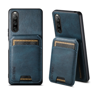 PU cuir support portefeuille fonctions fentes pour cartes housse de téléphone pour <span class=keywords><strong>Sony</strong></span> Xperia 10 V IV - Product Image 1
