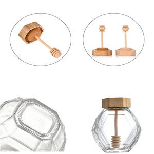 Réservoir de stockage cylindrique transparent réutilisable de haute qualité en verre borosilicate avec couvercle en bambou LK Contenant de stockage alimentaire Bouteille - Product Image 2