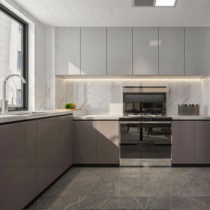 Armoire personnalisée conception personnalisée meubles de cuisine de luxe ensembles d'armoires de cuisine murales organisateur blanc pour le ménage - Product Image 1