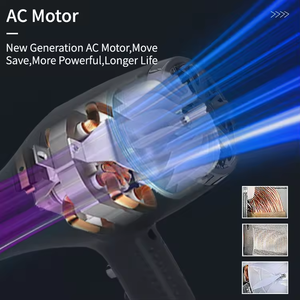 Brand New With High-Speed AC Motor Electric Plastic Concentrator Nozzle Factory Price Salon <strong>Hair</strong> <strong>Dryer</strong> Set - Product Image 2