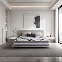 Matelas à ressorts ensachés sans colle, fermeté moyenne, housse en tissu respirant, tailles Queen et King, pour usage domestique et chambre à coucher