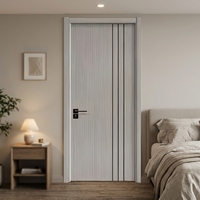 Portes intérieures modernes en WPC, PVC, MDF et mélamine pour chambres à coucher, maisons, appartements et hôtels