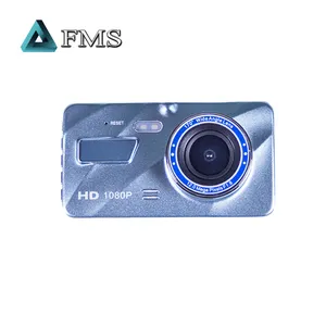 Caméra de tableau de bord pour voitures et véhicules, double objectif, dashcam, caméra avant et arrière, écran HD 1080p, vision nocturne, capteur G, 4 pouces, mode de stationnement
