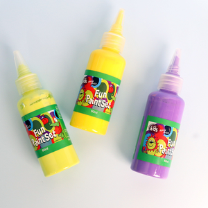 Ensemble de peinture au doigt à la <span class=keywords><strong>gouache</strong></span> HongXi Culture 36 couleurs pour l'art des empreintes de mains en maternelle, couleurs vibrantes, 60 ml, commandes en gros disponibles - Product Image 2
