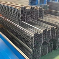 YX75-200-600 Açık Örgülü Döşeme Platformu İşlenmiş Çelik Yapısal Yük Taşıyıcı Paneller Profilli Çelik Levhalar