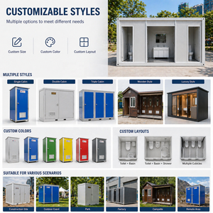 Cabine Sanitaire Mobile Moderne en Panneaux Sandwich pour <span class=keywords><strong>Chantier</strong></span> de Construction et Événements Extérieurs – Approvisionnement Direct Usine - Product Image 4
