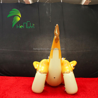 Jouet gonflable personnalisé en forme de dragon de l'usine Hongyi, chien de dessin animé en PVC avec sphère