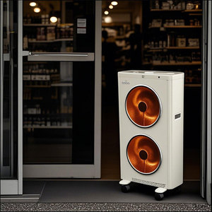 Chauffage infrarouge portable <span class=keywords><strong>2000W</strong></span>, <span class=keywords><strong>radiateur</strong></span> électrique silencieux avec télécommande pour la maison, pour rester au chaud - Product Image 5