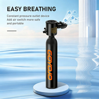 Nouveau modèle 2026 très demandé : Mini-bouteille de plongée portable 0,5 L, 3000 PSI, rechargeable, pour 6 à 10 minutes d'autonomie respiratoire