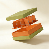 Boîte d'emballage de luxe pour dattes avec couvercle et base, boîte en carton rigide personnalisée avec logo pour desserts et chocolats, personnalisation en gros pour usine