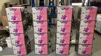 Mesin Pembuat Es Krim Gulung Double Flat Pan Produktivitas Tinggi Kondisi Baru Meja Pendingin untuk Bahan Susu Tinggi