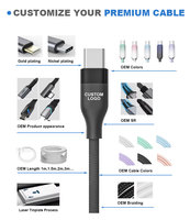 Cable de Datos USB-C a USB-A de 1M, Hecho a Mano, con Perlas Coloridas, Carga Rápida, Revestimiento de PVC Duradero, para Computadoras y Teléfonos Móviles