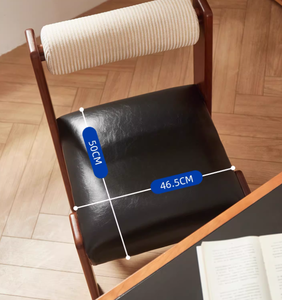 Sedie <span class=keywords><strong>da</strong></span> Pranzo Ergonomiche <span class=keywords><strong>in</strong></span> Stile Medievale con Rivestimento <span class=keywords><strong>in</strong></span> Pelle Cerata e Legno - Stabili e Durevoli per Uso Domestico o Alberghiero - Product Image 6