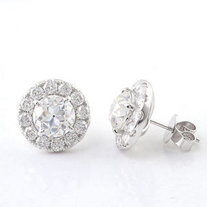 Pendientes de Moda Tendencia 2022, Pendientes de Oro Sólido de 14k, Joyería, Pendientes de Moissanita, Diseño Personalizado, Joyería Fina para Mujer - Product Image 2