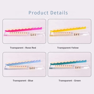 Eleshine Es-p275wt – Règle de Mahjong Américain en Soie, Design Ondulé Transparent, Options Multicolores, Luxe pour Usage Domestique - Product Image 5