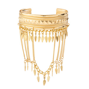 Brazalete Clásico Indio Atrapasueños con Borlas, Chapado en Oro/Plata de 18K, Unisex, Estilo Antiguo, para Fiesta, Brazalete de Metal para la Parte Superior del Brazo - Product Image 5