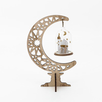 Décorations de table en bois DIY avec pendentif, prix usine Nicro, cadeau islamique musulman pour l'Aïd Moubarak, décorations pour la maison
