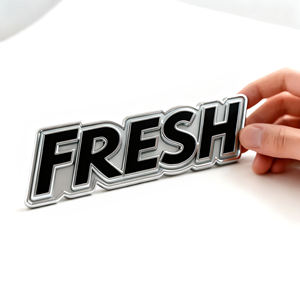 נמוך moq מותאם אישית 3d chrome abs תג מותג אישית לוגו אות volsed כלי רכב שינוי מדבקות סמל - Product Image 1