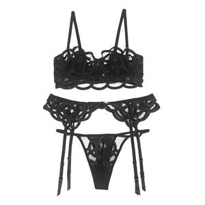 Women Sexy Underwear Thin Beautiful Back <b>Lace</b> Underwear Lingerie Set for Women Fashion Transparent Bra Panty Sets - Product Image 6