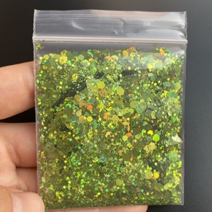 10g全息厚实混合闪光亮片宽松六角钉闪光散装指甲
