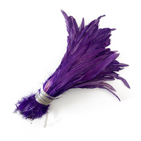 Plume de coq multicolore de 30-35 cm pour coiffe de plumes de poulet DIY, directement de l'usine