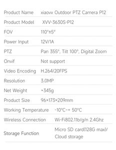 OEM/ODM CE ROSH FCC sertifikalı V380 Two akıllı IP65 su geçirmez güvenlik kamera 4G ağ 3MP iki yönlü ses ile - Product Image 5