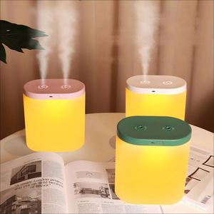 <b>USB</b> Charging, 300Ml Capacity, Dual Nozzles, Anti-Dry Burning Automatic Shutdown, <b>Mini</b> Portable Humidifier With Light Adjustment - Product Image 2