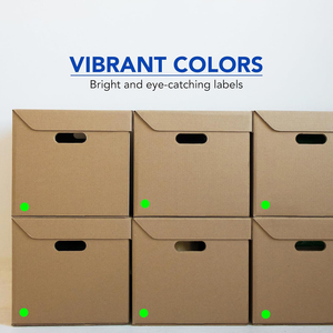 Etiquetas Adhesivas de Papel en Rollo, Circulares, Fluorescentes, de Neón, de 1, 2, 3 y 4 Pulgadas, Personalizables en Color y Tamaño - Product Image 5