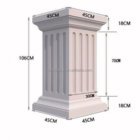 Moule à balustre court en béton robuste, coffrage en plastique haute résistance pour garde-corps d'escalier et décoration extérieure de villa