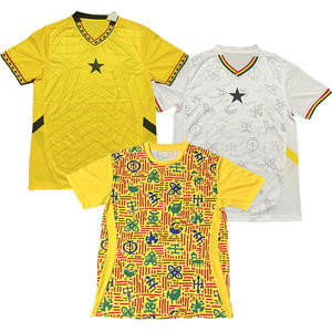 2627 Nouvelle saison Coupe d'Afrique Équipe de football du Ghana Uniforme étoiles noires Nsoroma Tuntum Andre Ayew Asamoah <span class=keywords><strong>Gyan</strong></span> Style Sénégal Cameroun - Product Image 1
