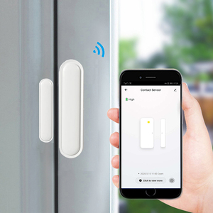 Capteur de porte intelligent Tuya, alarme, contrôle par application, compatible Google Home et Alexa, capteur de porte et de fenêtre intelligent Wifi - Product Image 5
