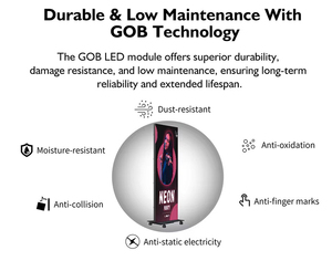 Schermo <span class=keywords><strong>LED</strong></span> Pieghevole P2.<span class=keywords><strong>5</strong></span> da 80\" per Pubblicità Interna ed Esterna, Display Digitale a Pavimento - Product Image 3
