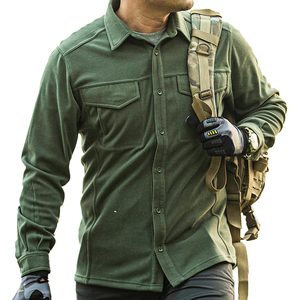 S.archon hommes en plein air tactique chaud <span class=keywords><strong>velours</strong></span> <span class=keywords><strong>chemise</strong></span> flamme <span class=keywords><strong>rouge</strong></span> Plus à manches longues polaire veste décontracté épais <span class=keywords><strong>chemise</strong></span> - Product Image 6