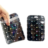 Sacs transparents polychromes de fermeture éclair de pp avec l'emballage refermable étanche à l'humidité de estampillage chaud pour des bijoux