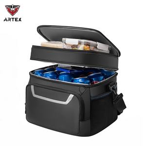 Small <b>Cooler</b> Lunch Box Mini Leak-Proof Soft Double Deck 24 Can Personal Insulated Collapsible Portable Waterproof Lunch <b>Bag</b> - Product Image 1