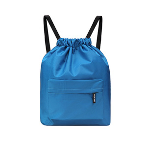 Custom Logo Print Portable Oxford Cloth Drawstring Pack Fashion Zipper Waterproof <b>for</b> Fitness Training Leisure Travel Travel - Product Image 5