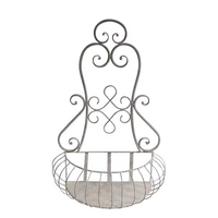 Zhongpin fleurs géantes avec support garde-corps jardinières porte-pots de fleurs plantes supports en fer clôture métal en pot support monté balcon