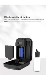 Humidificador de Aire Ultrasónico Eléctrico de 400 ml para el Hogar, <span class=keywords><strong>con</strong></span> Luz de Colores, Difusor de Aroma de Aceites Esenciales, <span class=keywords><strong>con</strong></span> Pantalla Digital y Reloj <span class=keywords><strong>Despertador</strong></span> - Product Image 2