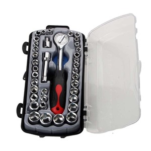 Socket Set 40 Piece 1/2 In Drive Hex Automotive Repair <b>Tool</b> Kit With T Handle For <b>Mechanical</b> And Auto Repair - Product Image 2