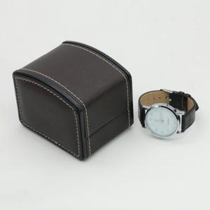 Caja de Reloj Arqueada de Alta Calidad, Fabricada en Cuero PU, Caja de Reloj Exquisita con Tapa Abatible - Product Image 4