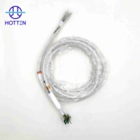 Kabel Ultrasound Medis Hotten Kapasitansi Tinggi 110pF/m 132 Core PVC Jacket 7.0mm Adapter