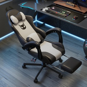 Precio barato Soporte Prueba gratuita Oficina Uso en el hogar Vinculación Reposabrazos Espalda reclinable 360 Silla elevadora giratoria para juegos con reposapiés - Product Image 5