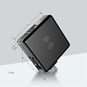 4 trong 1 được xây dựng trong cáp <span class=keywords><strong>USB</strong></span> sạc du lịch ngân hàng điện không dây 10000mAh với AU EU Anh tường cắm <span class=keywords><strong>mini</strong></span> ngân hàng điện - Product Image 1